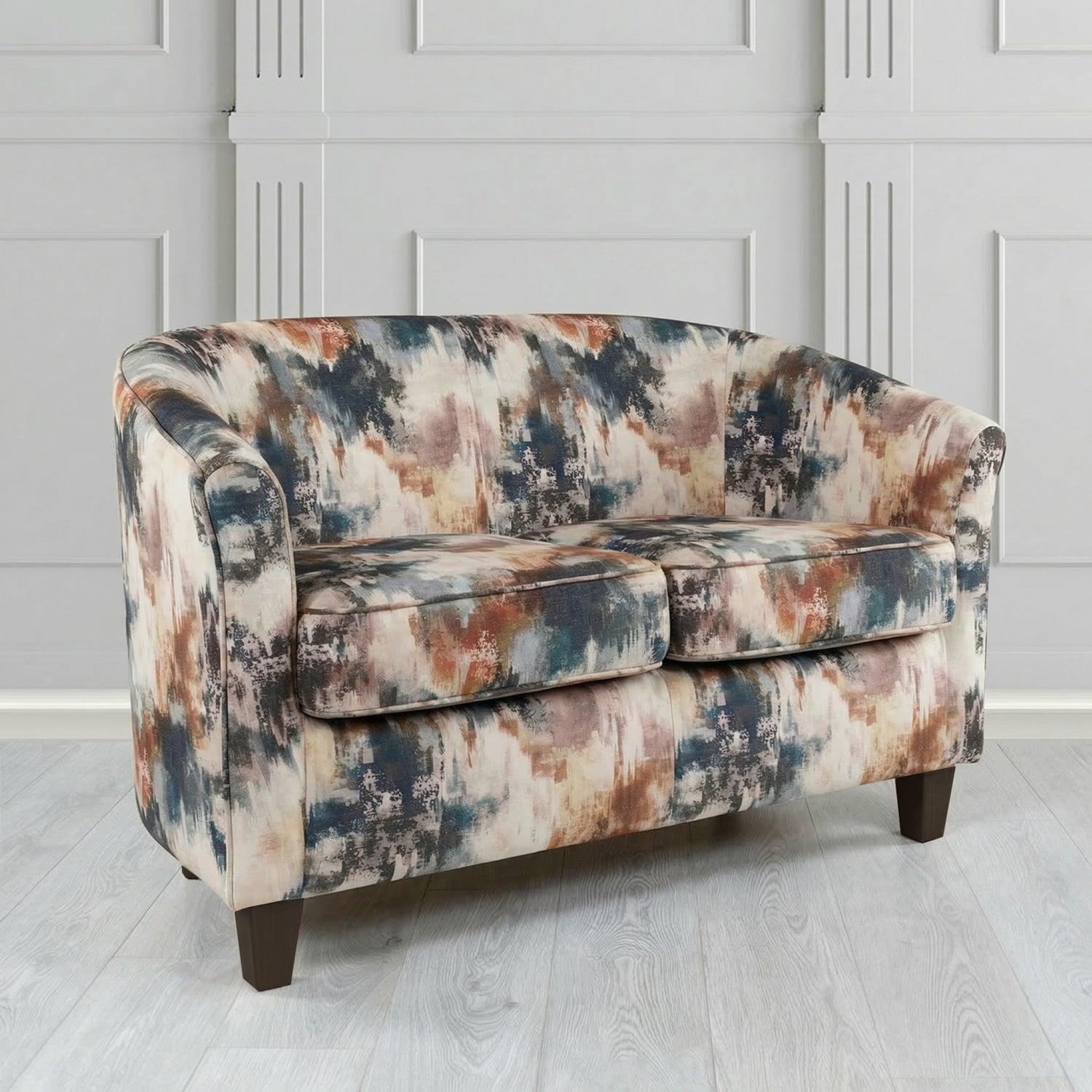 Devon 2 Seater Tub Sofa in Fryett's Kala Abstract Fabric