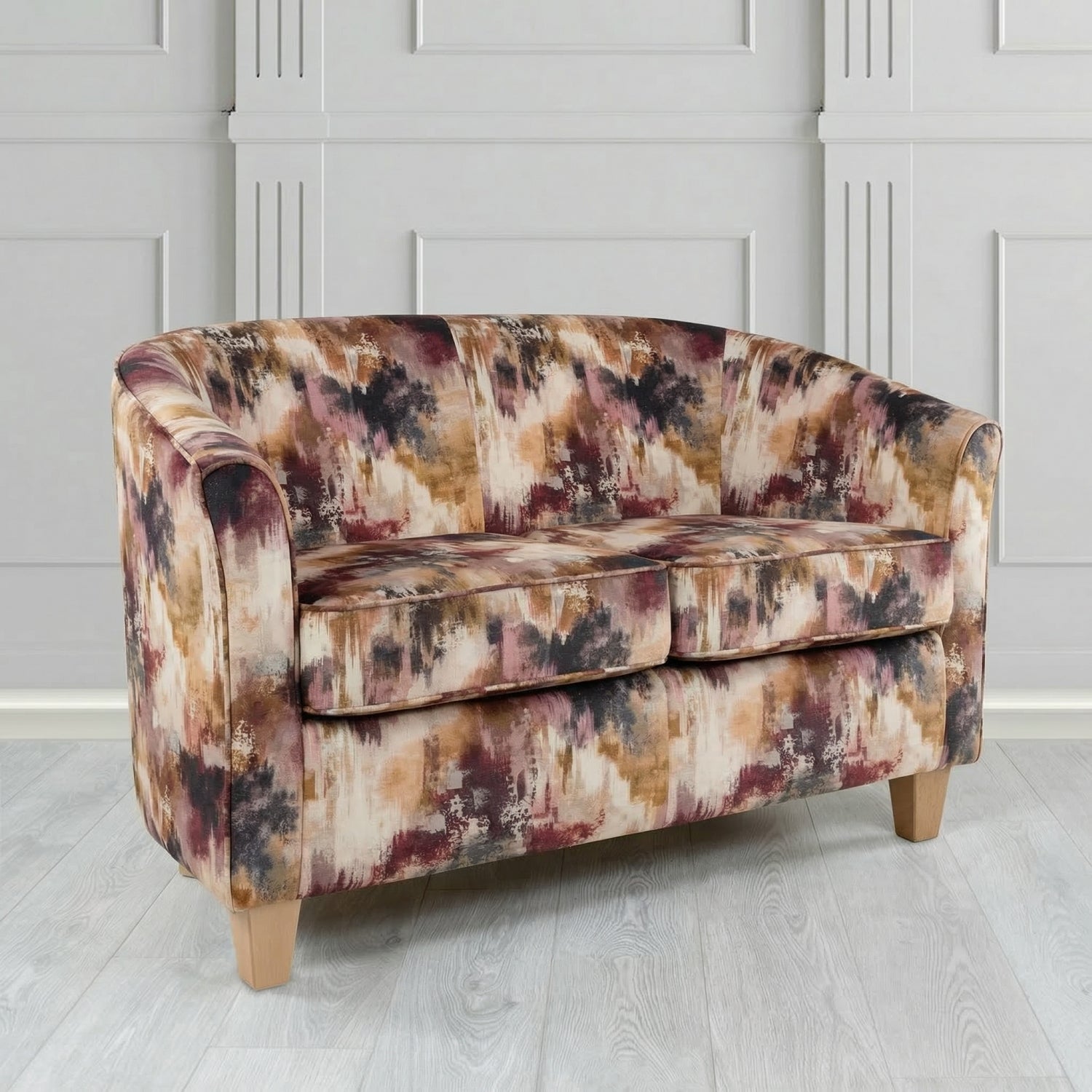 Devon 2 Seater Tub Sofa in Fryett's Kala Abstract Fabric
