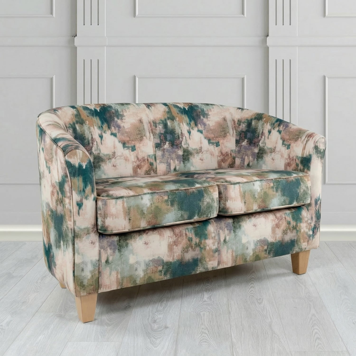 Devon 2 Seater Tub Sofa in Fryett's Kala Abstract Fabric