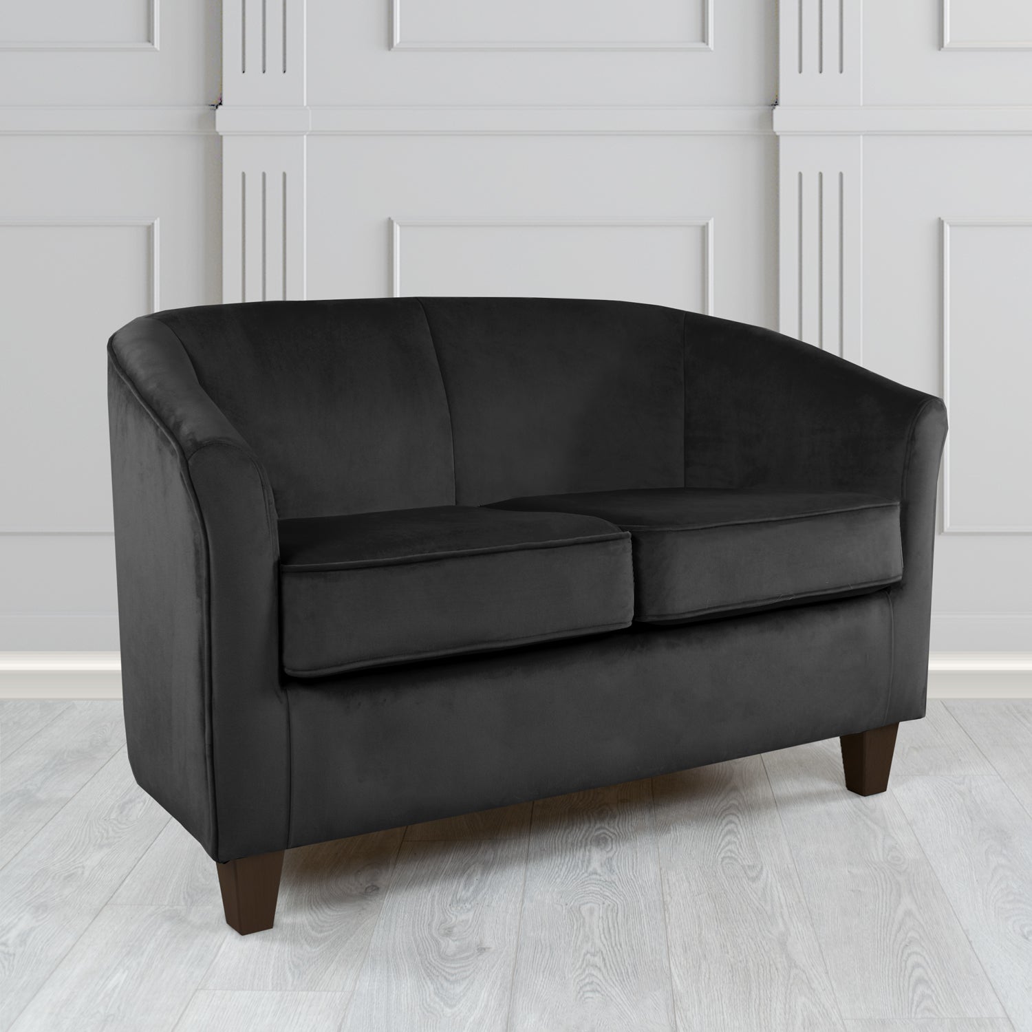 Devon 2 Seater Tub Sofa in Monaco Velvet Fabric