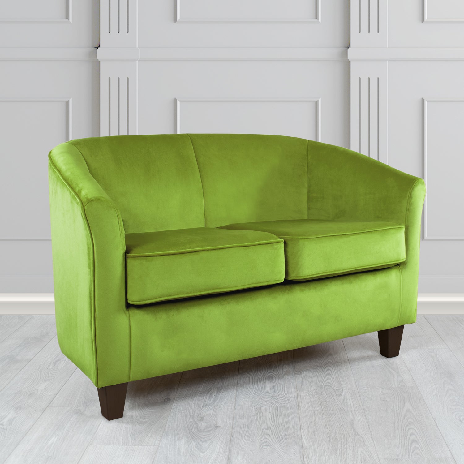 Devon 2 Seater Tub Sofa in Monaco Velvet Fabric
