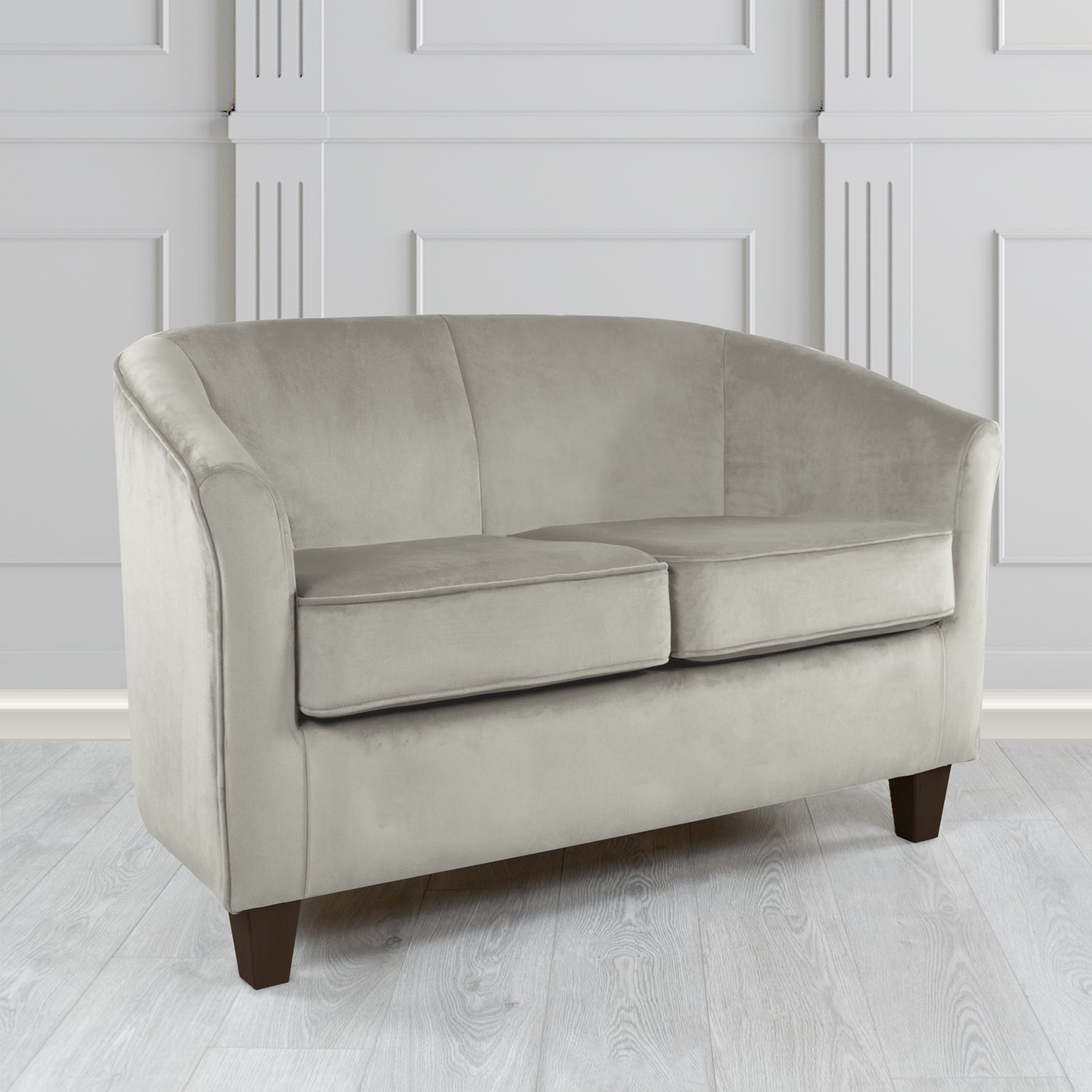 Devon 2 Seater Tub Sofa in Monaco Velvet Fabric