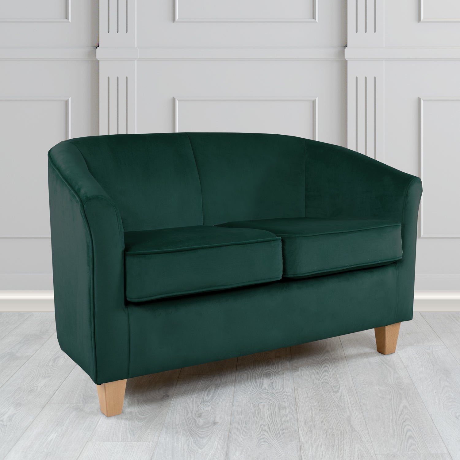 Devon 2 Seater Tub Sofa in Passione Velvet Fabric