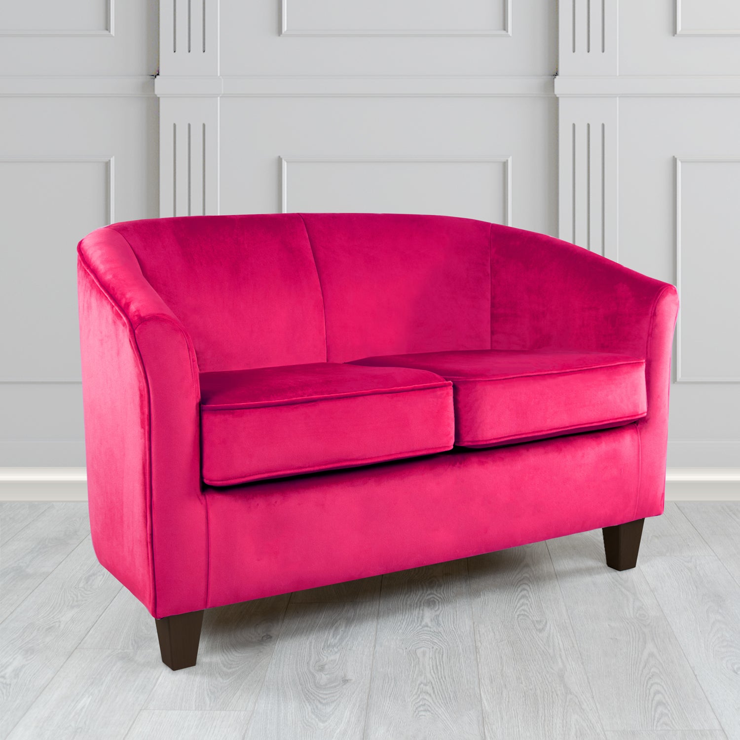 Devon 2 Seater Tub Sofa in Passione Velvet Fabric