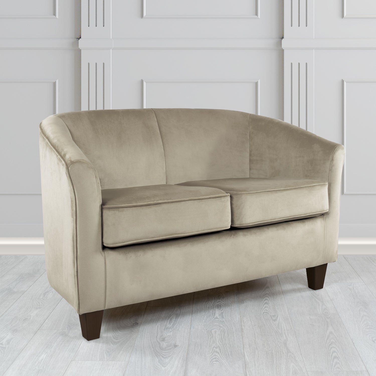 Devon 2 Seater Tub Sofa in Passione Velvet Fabric
