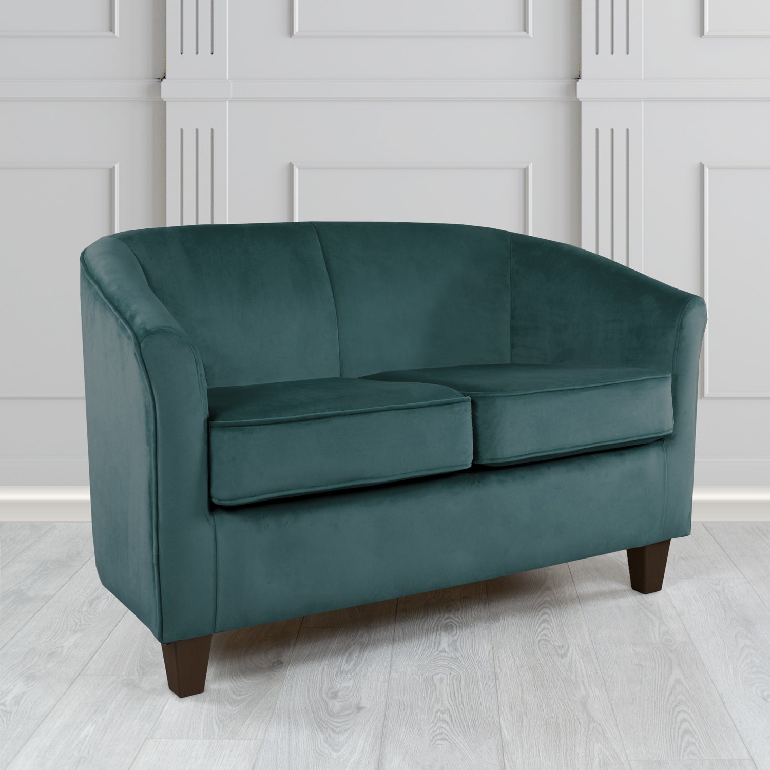 Devon 2 Seater Tub Sofa in Passione Velvet Fabric