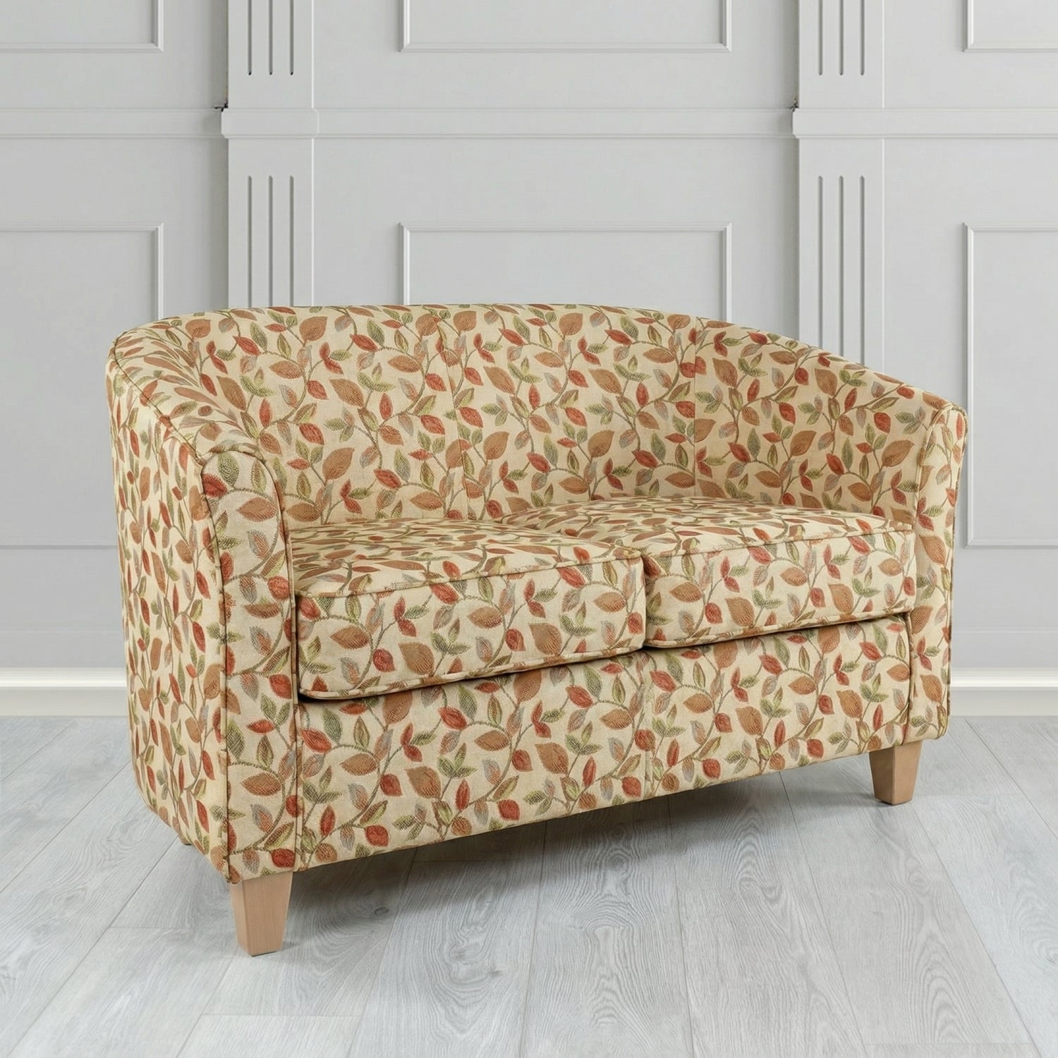 Devon 2 Seater Tub Sofa in Porter and Stone Vercelli Floral Fabric