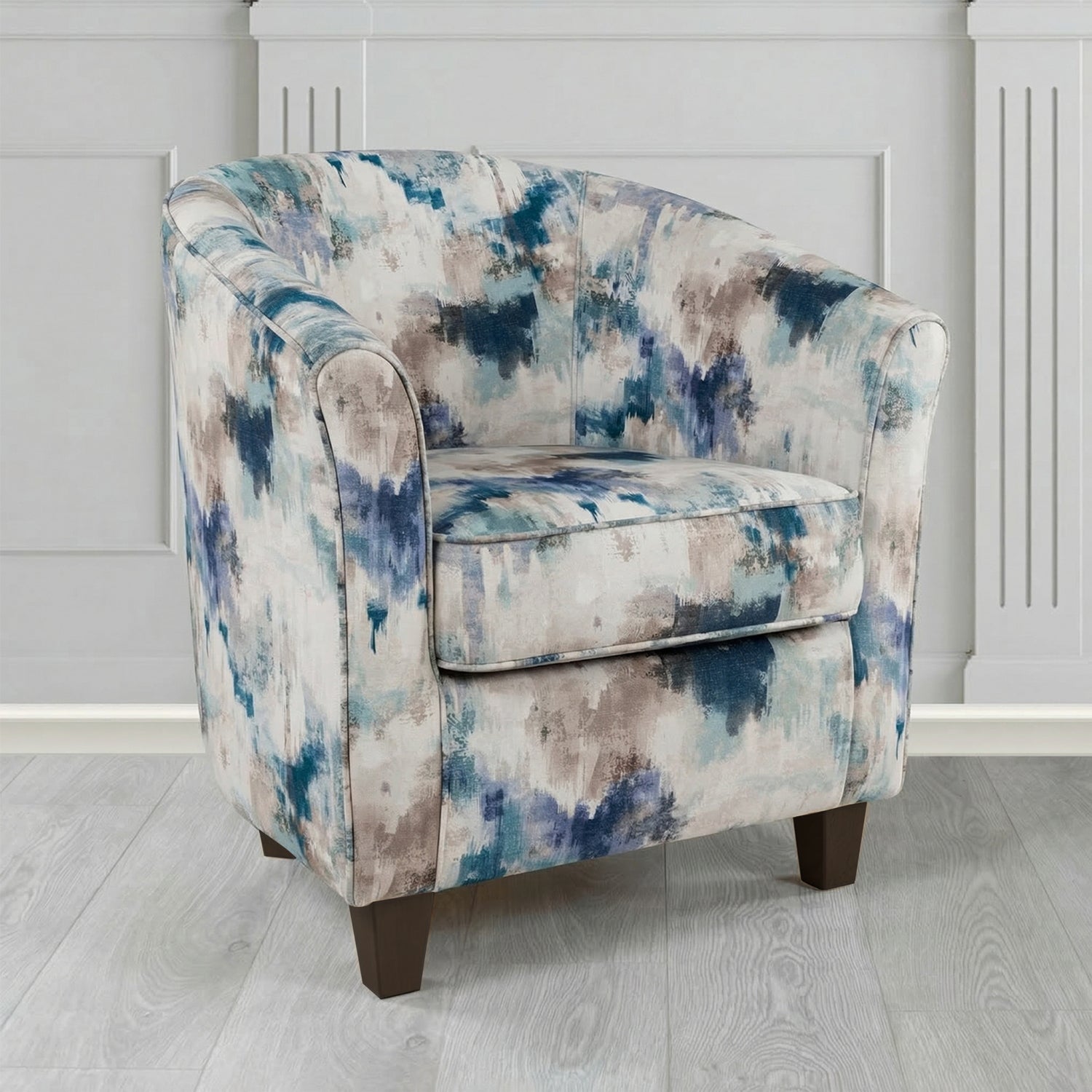 Devon Tub Chair in Fryett's Kala Abstract Fabric