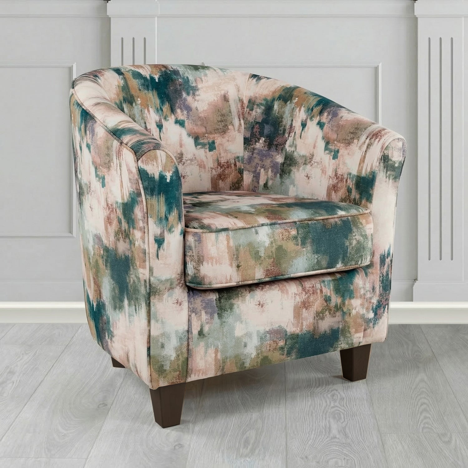Devon Tub Chair in Fryett's Kala Abstract Fabric