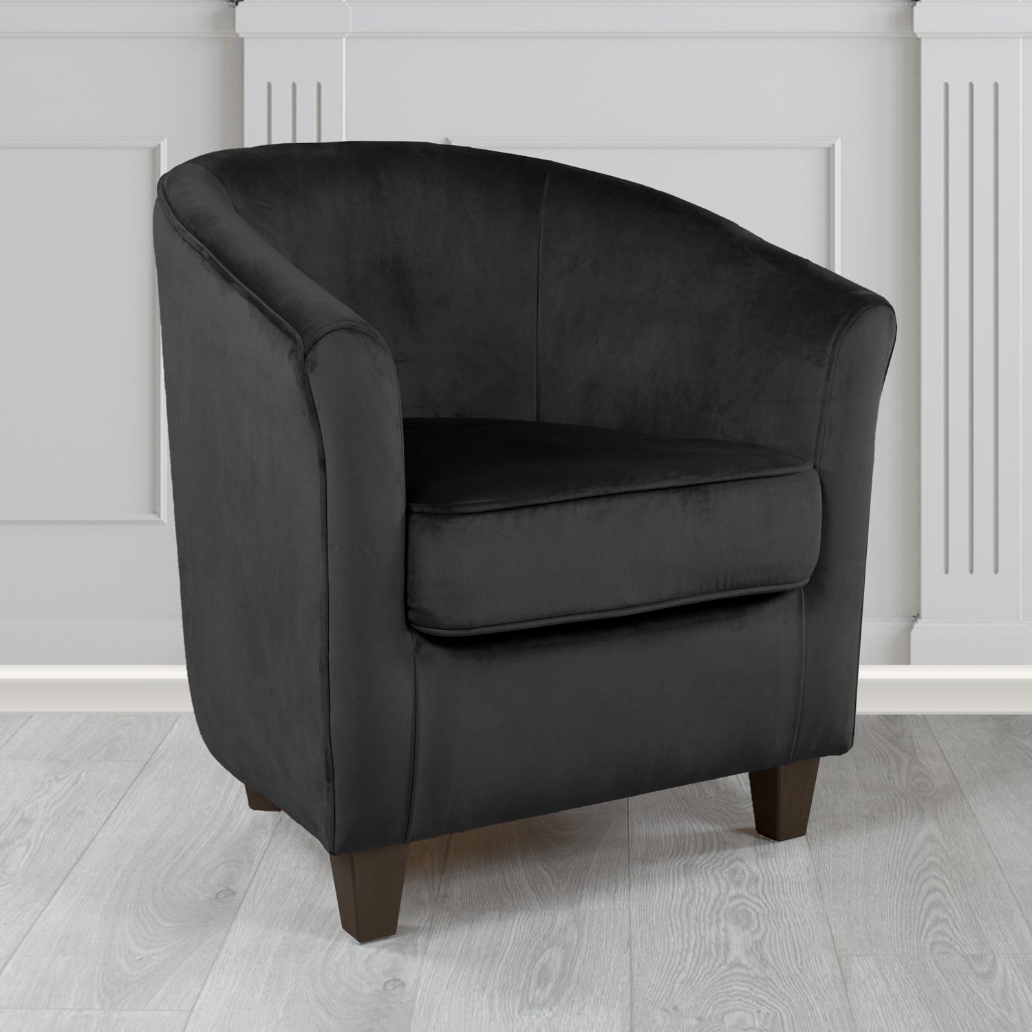 Devon Tub Chair in Monaco Velvet Fabric