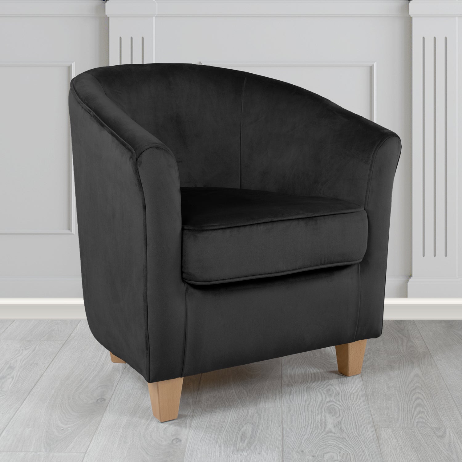 Devon Tub Chair in Monaco Velvet Fabric