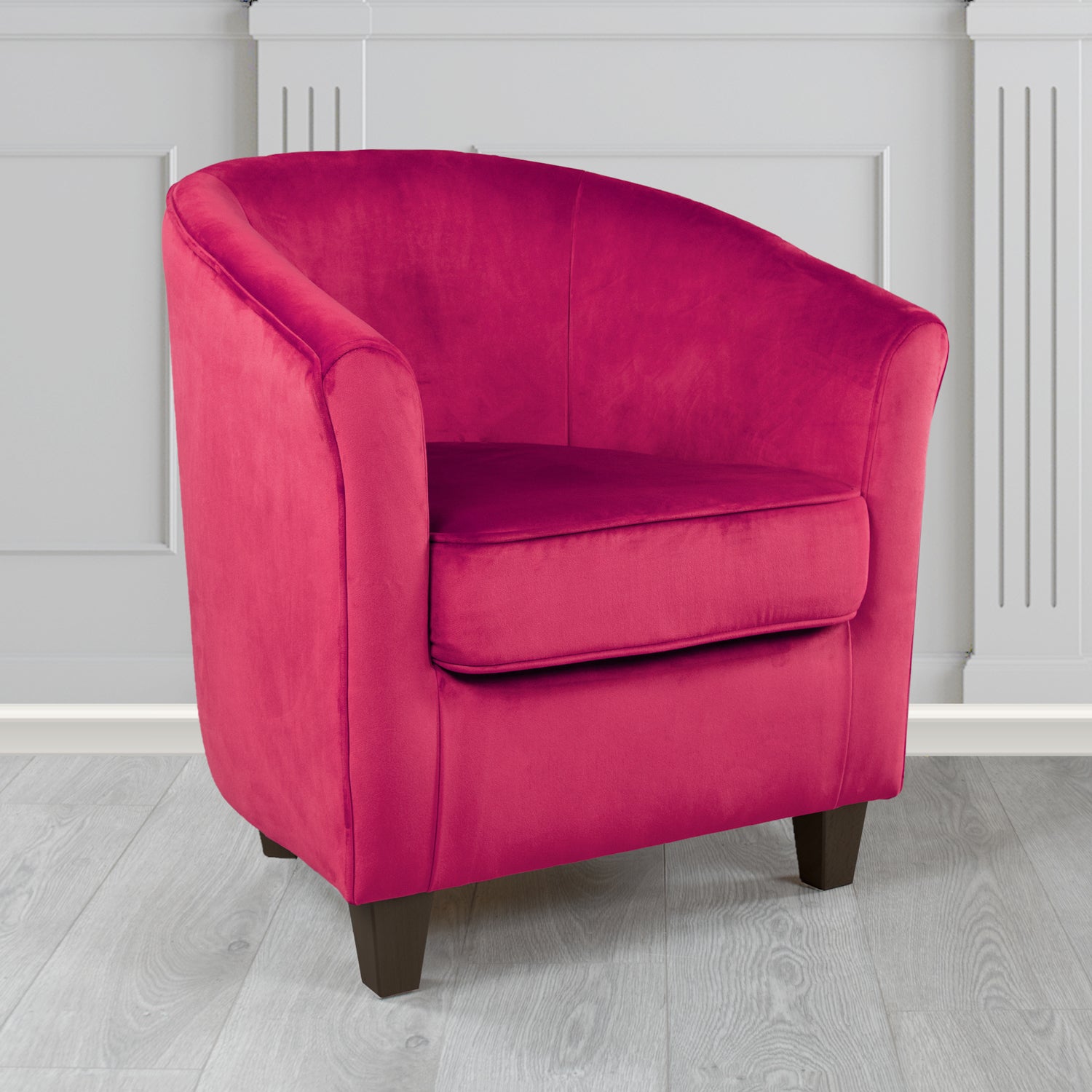 Devon Tub Chair in Monaco Velvet Fabric