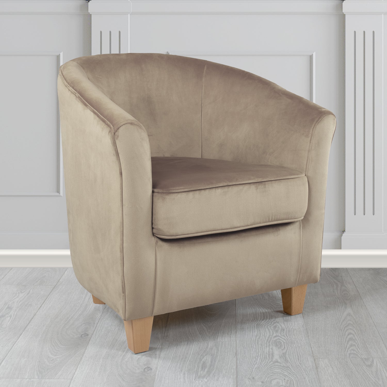 Devon Tub Chair in Monaco Velvet Fabric