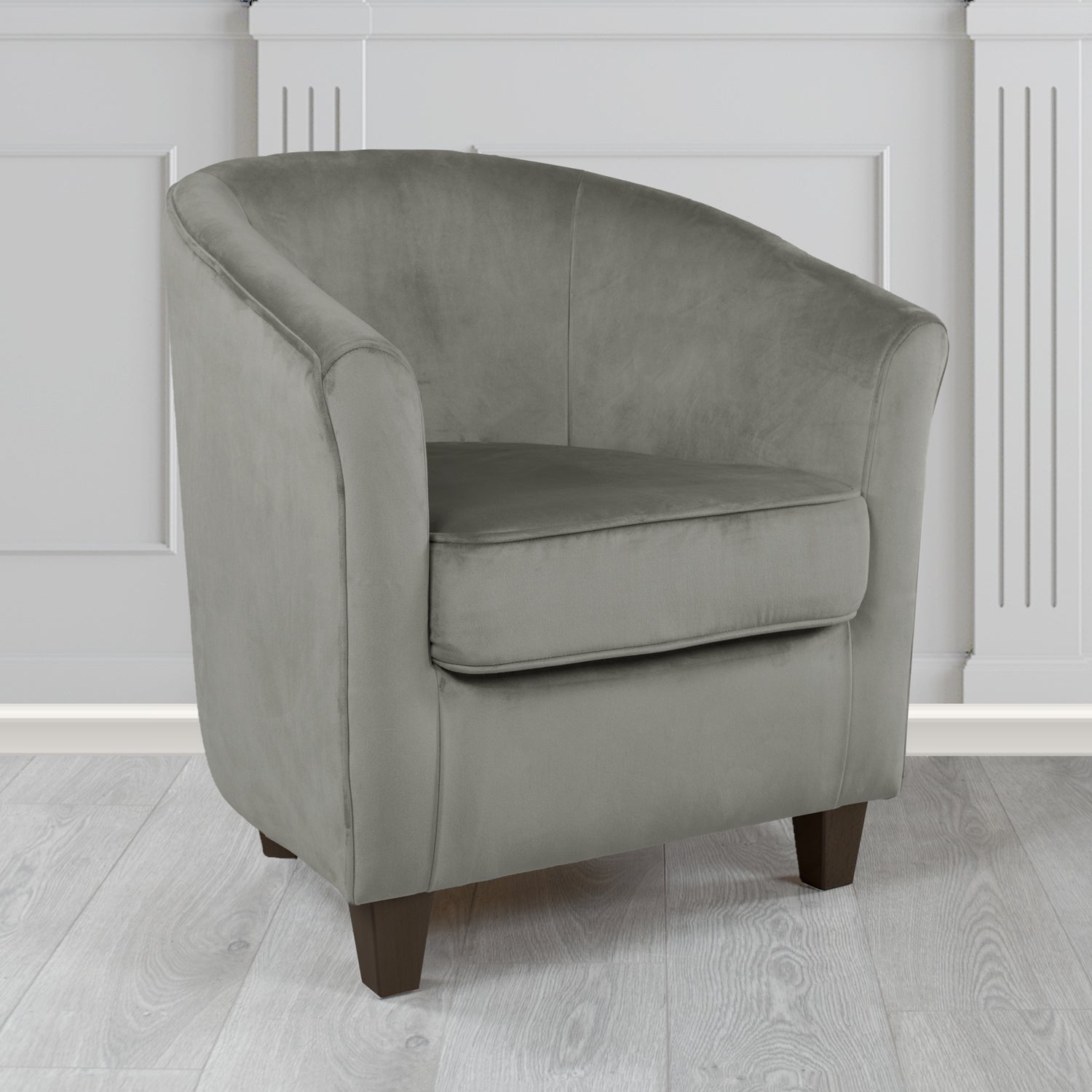 Devon Tub Chair in Monaco Velvet Fabric