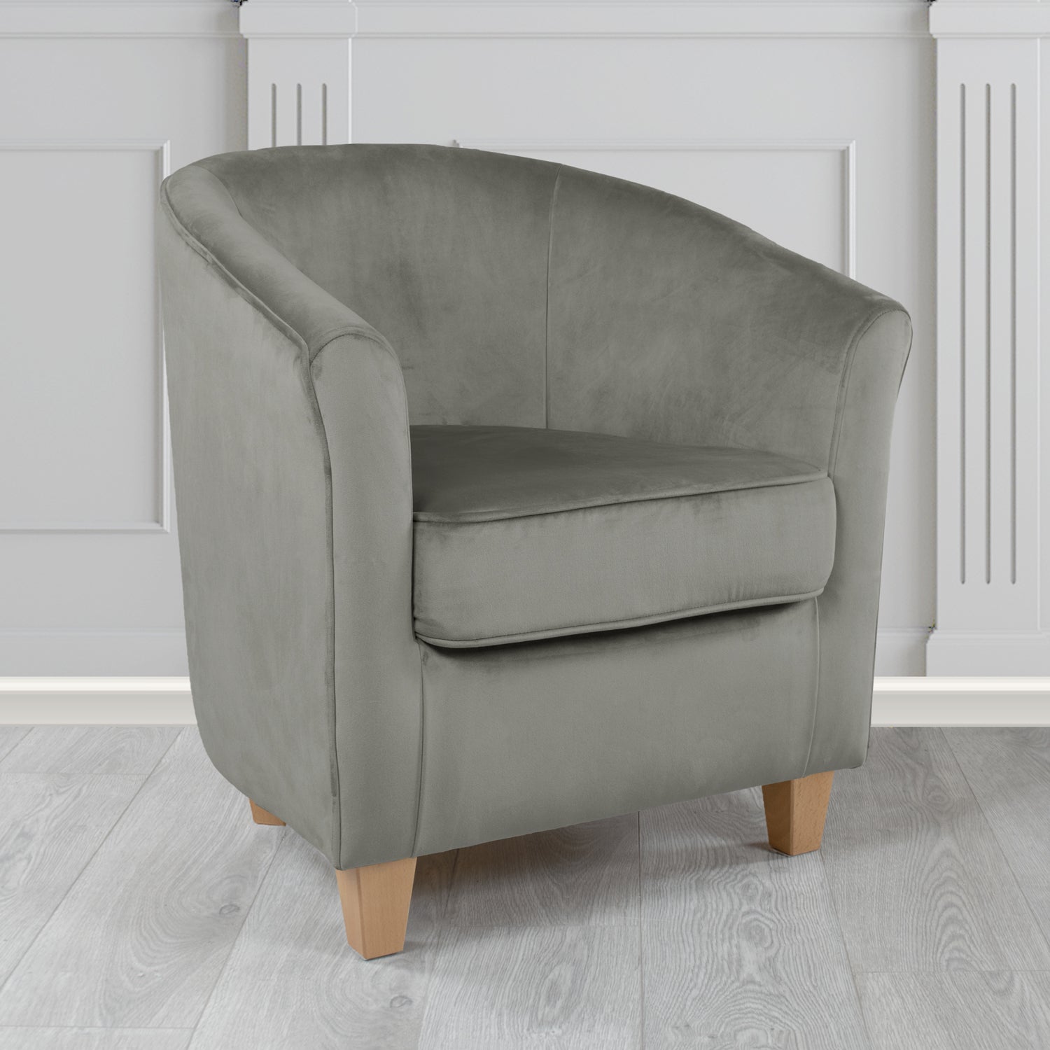 Devon Tub Chair in Monaco Velvet Fabric