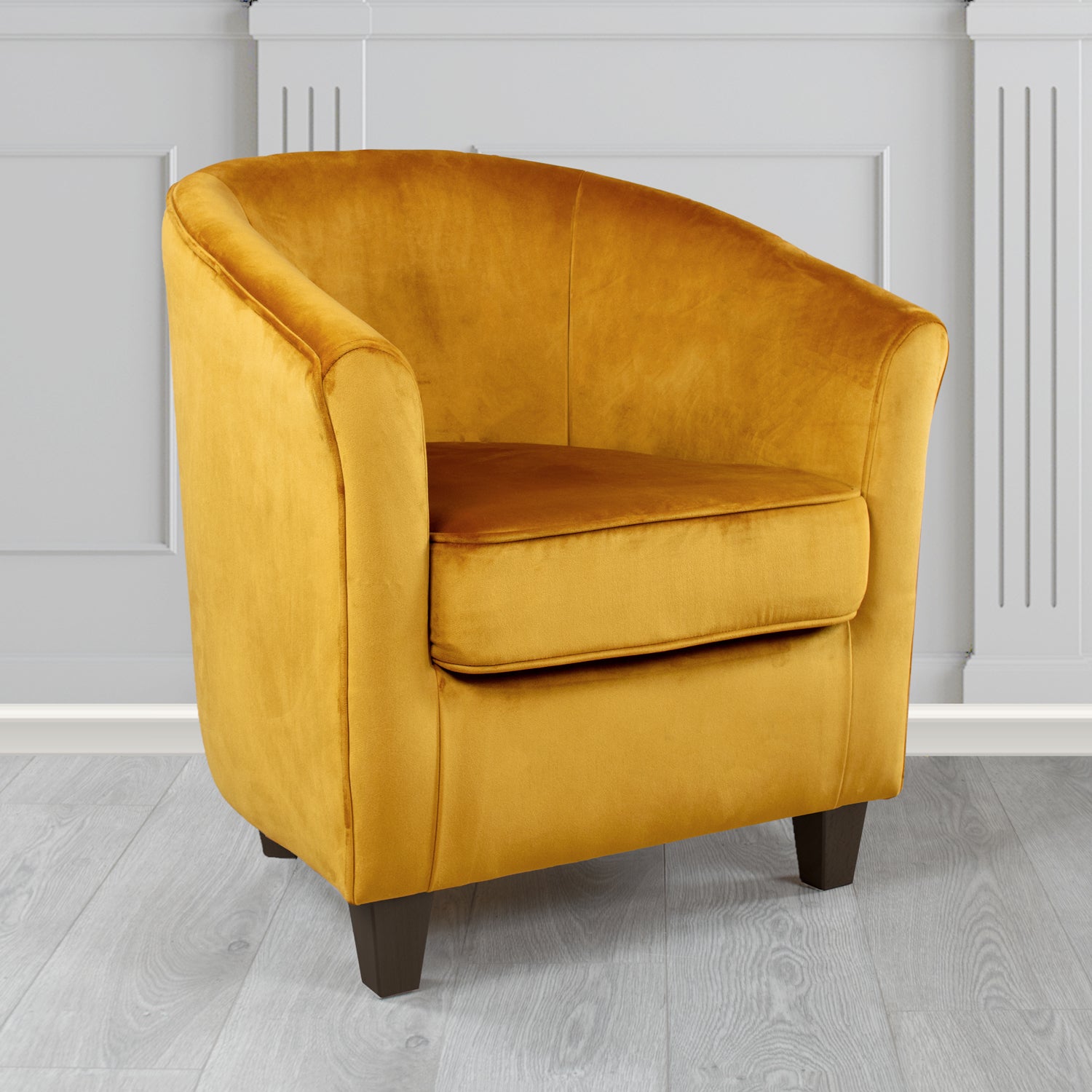 Devon Tub Chair in Monaco Velvet Fabric