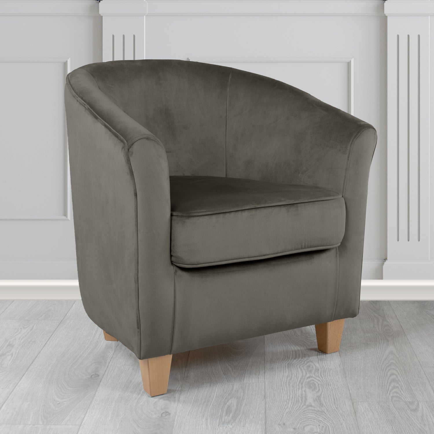 Devon Tub Chair in Monaco Velvet Fabric