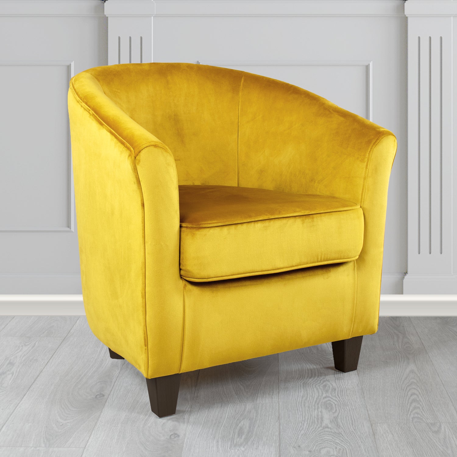 Devon Tub Chair in Monaco Velvet Fabric