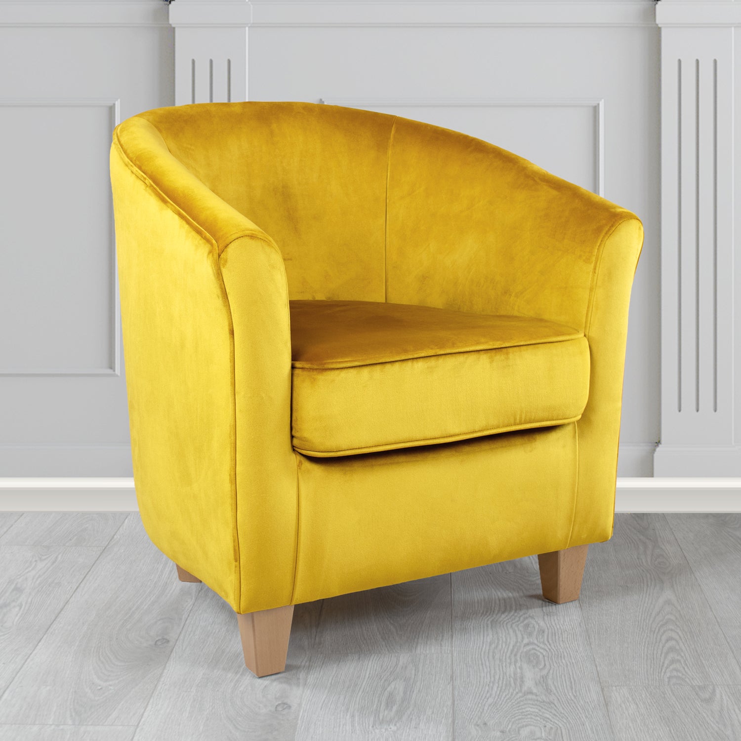 Devon Tub Chair in Monaco Velvet Fabric