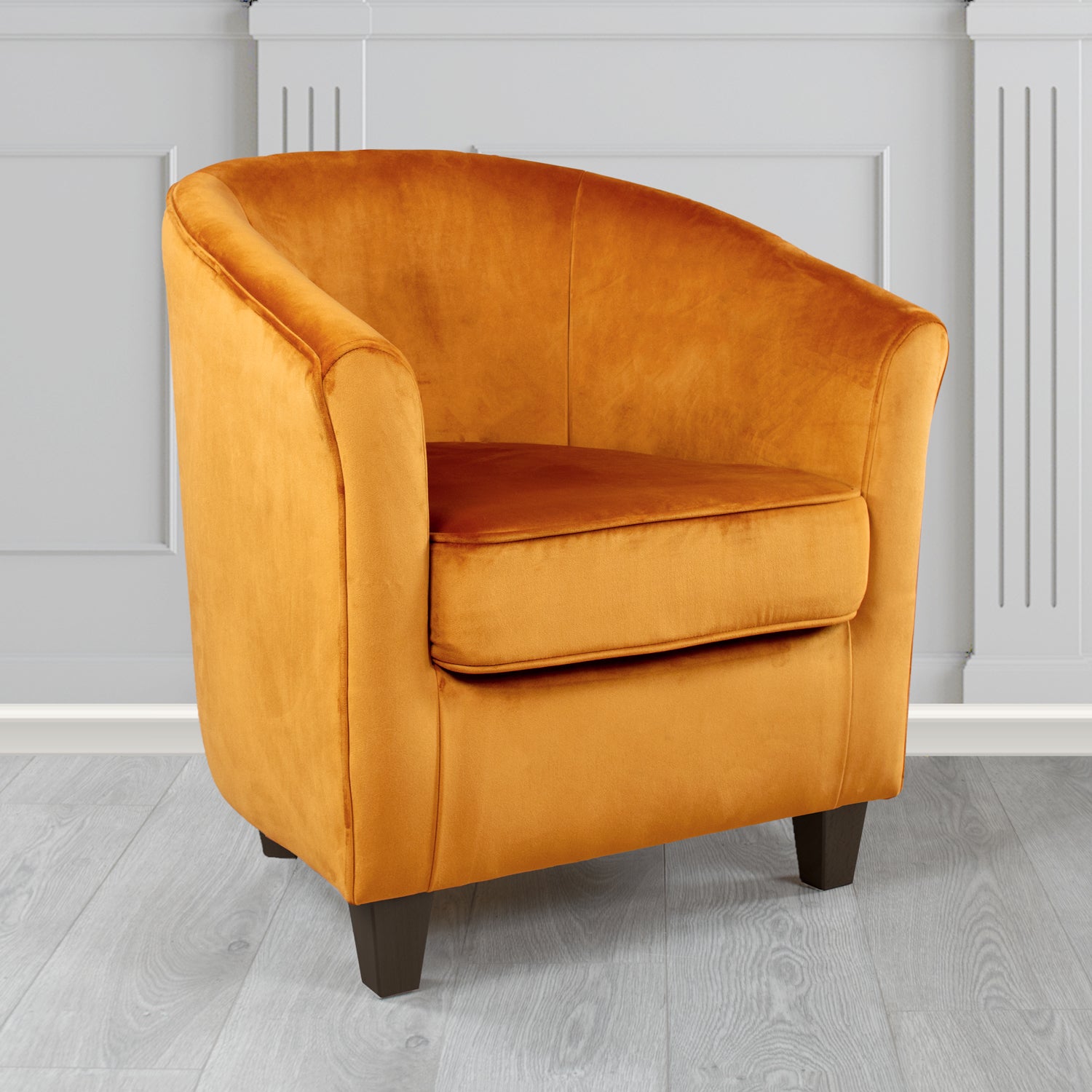 Devon Tub Chair in Monaco Velvet Fabric