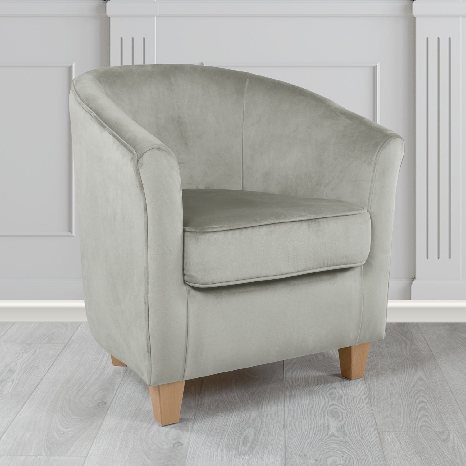 Devon Tub Chair in Monaco Velvet Fabric