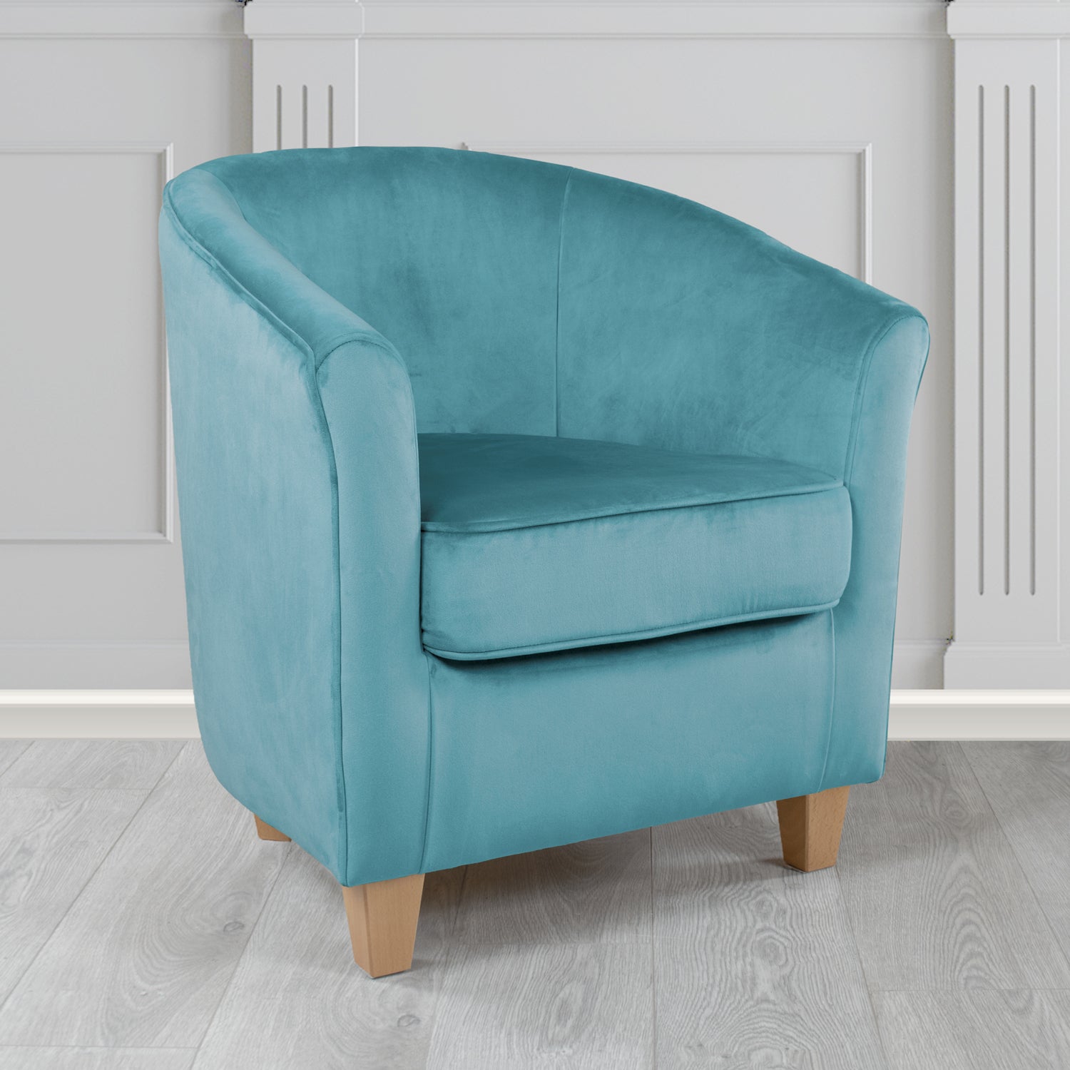 Devon Tub Chair in Monaco Velvet Fabric