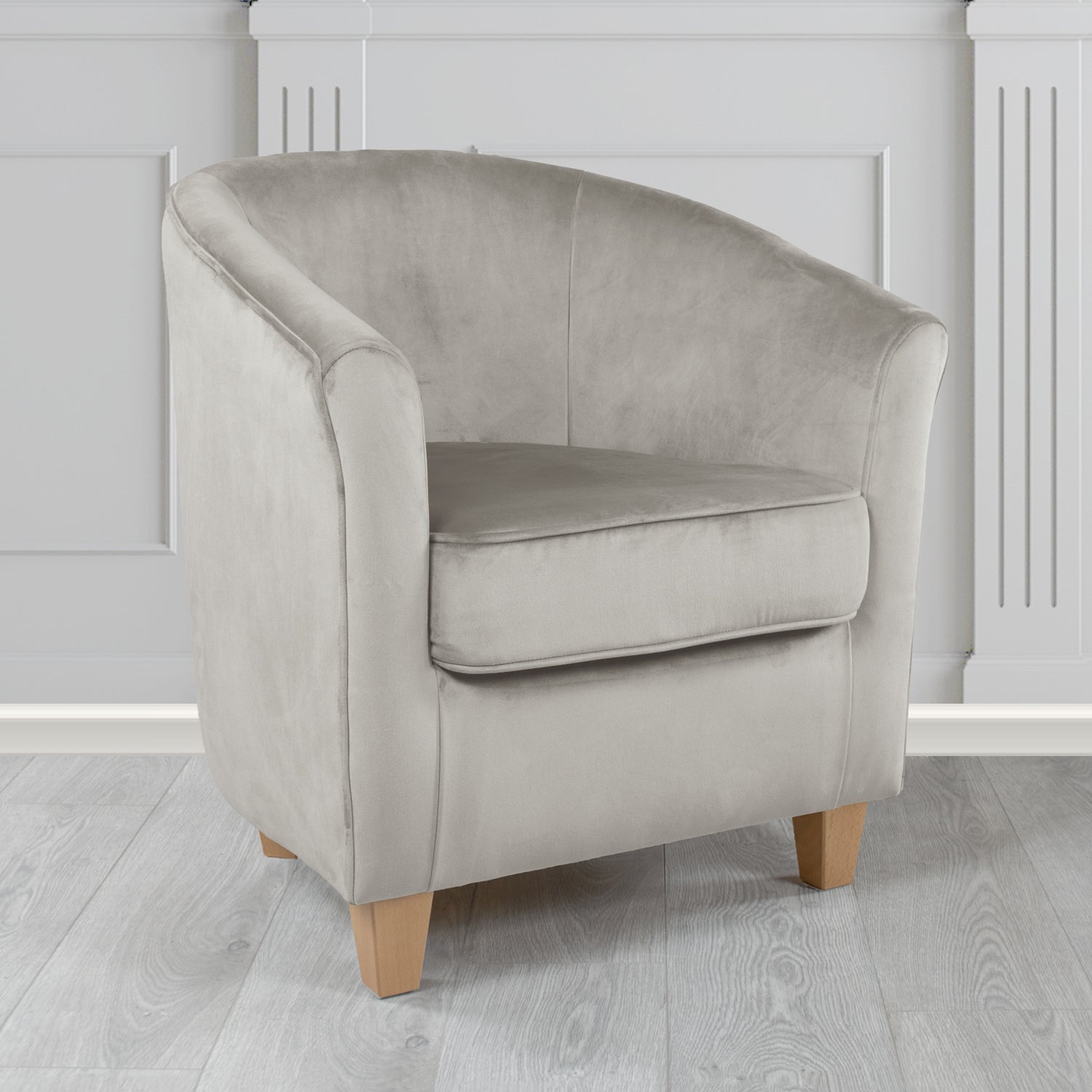 Devon Tub Chair in Monaco Velvet Fabric