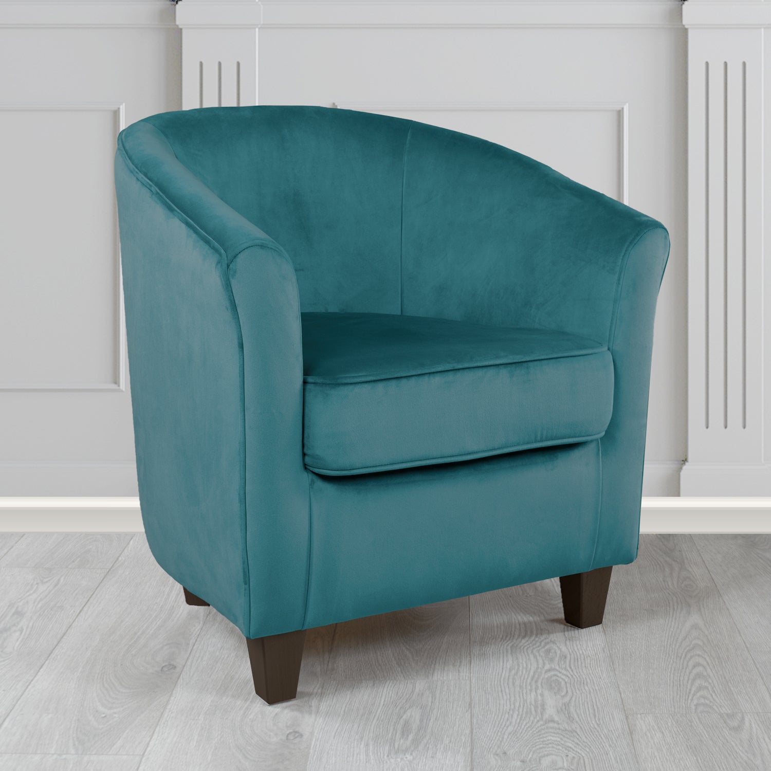 Devon Tub Chair in Monaco Velvet Fabric