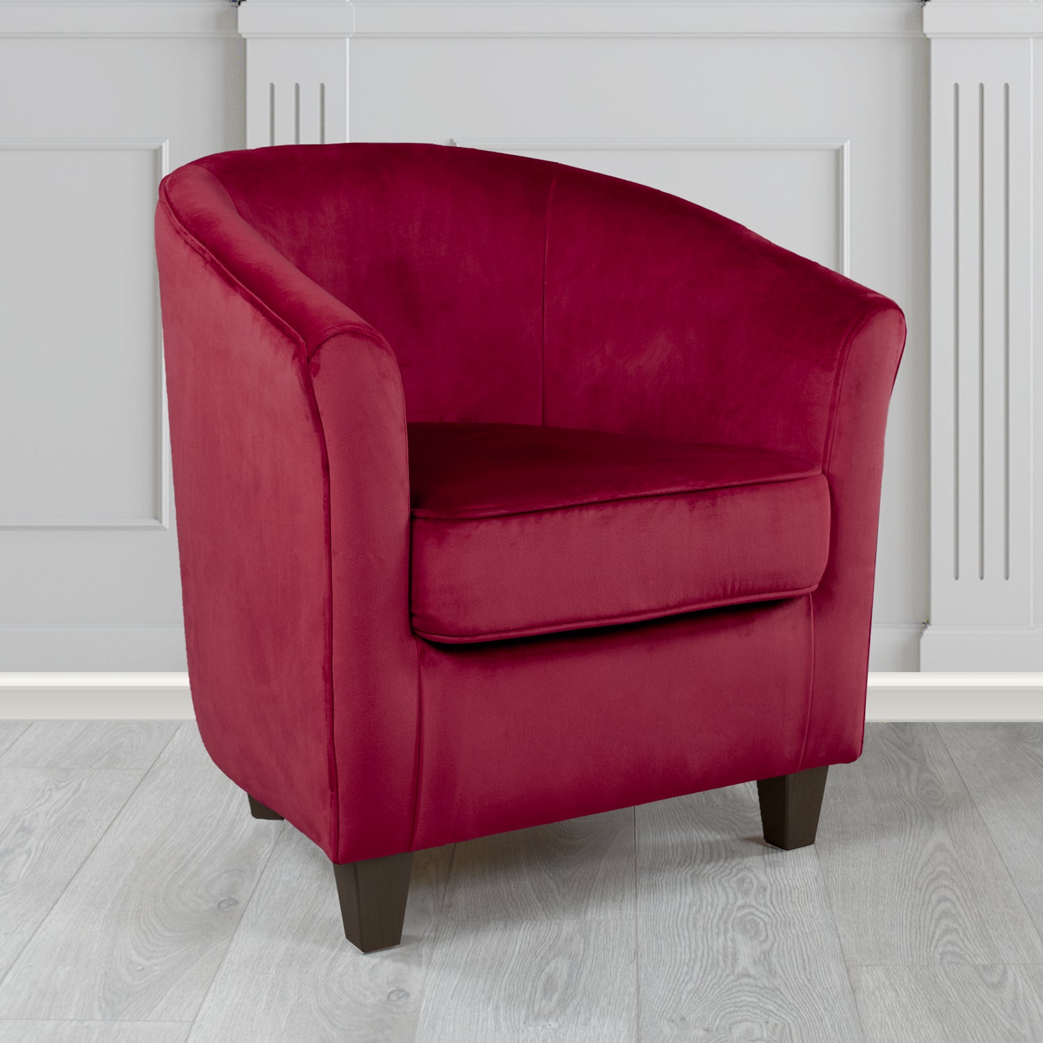 Devon Tub Chair in Monaco Velvet Fabric