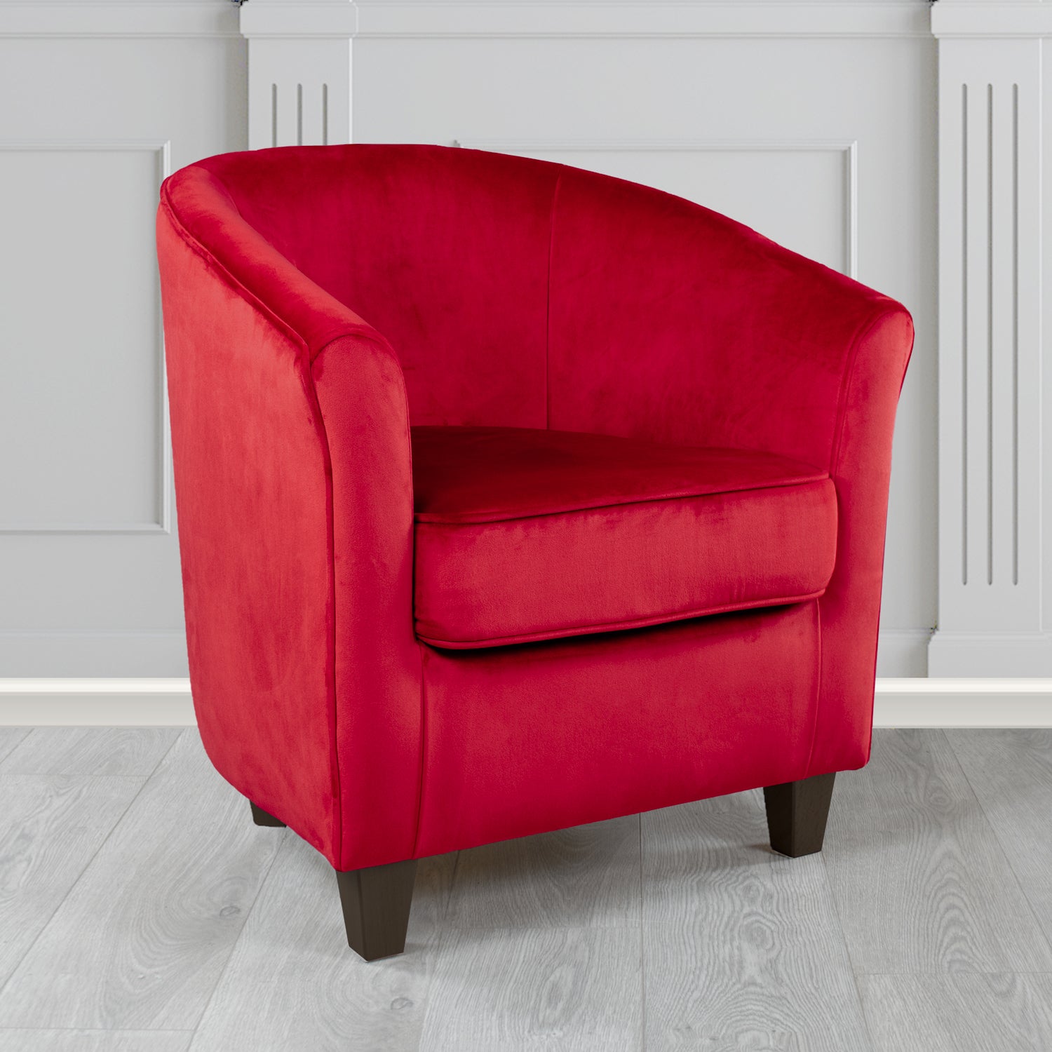 Devon Tub Chair in Passione Velvet Fabric