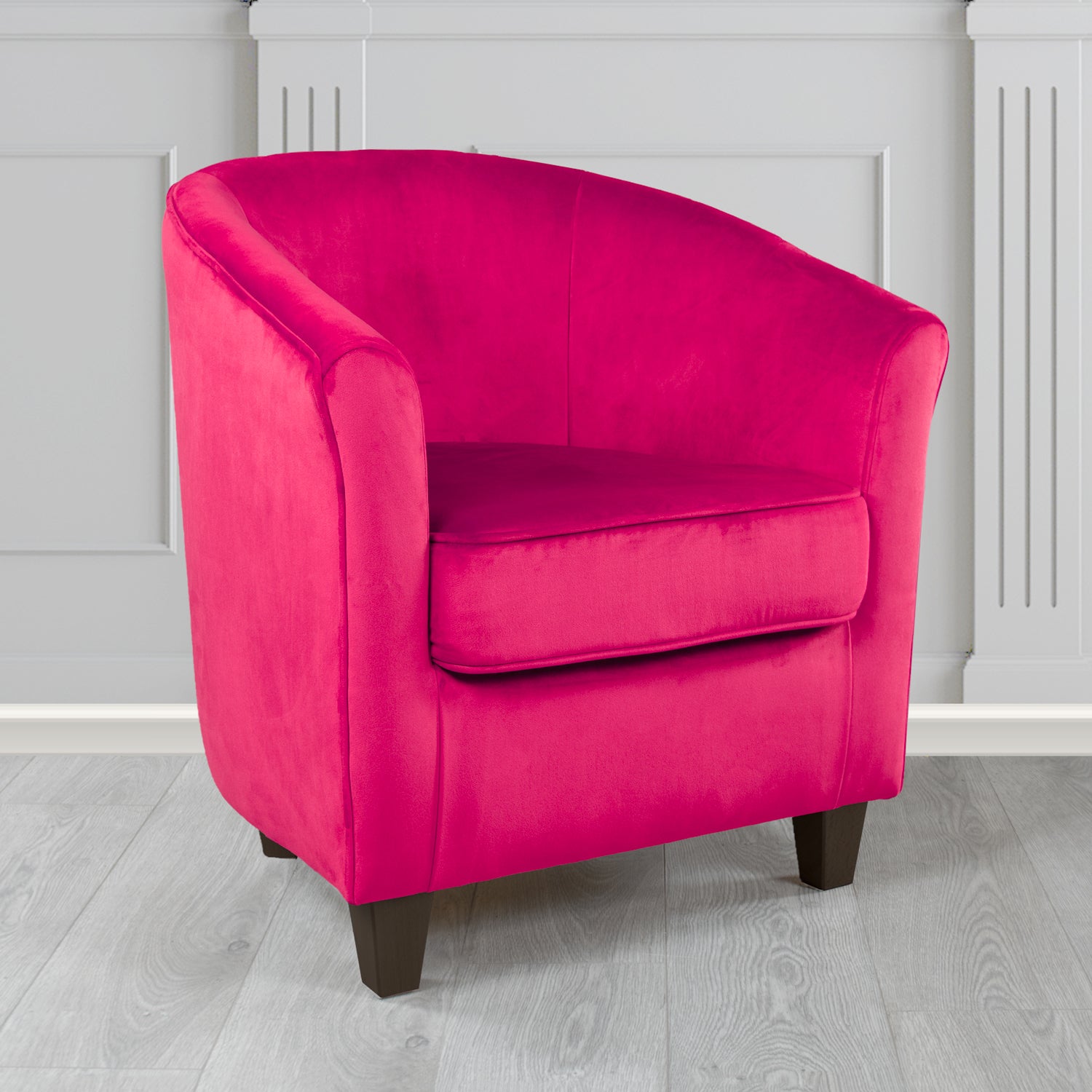 Devon Tub Chair in Passione Velvet Fabric