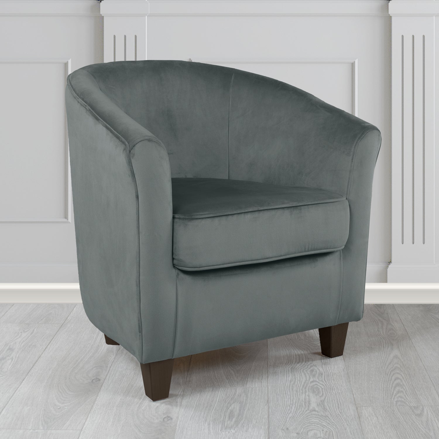 Devon Tub Chair in Passione Velvet Fabric