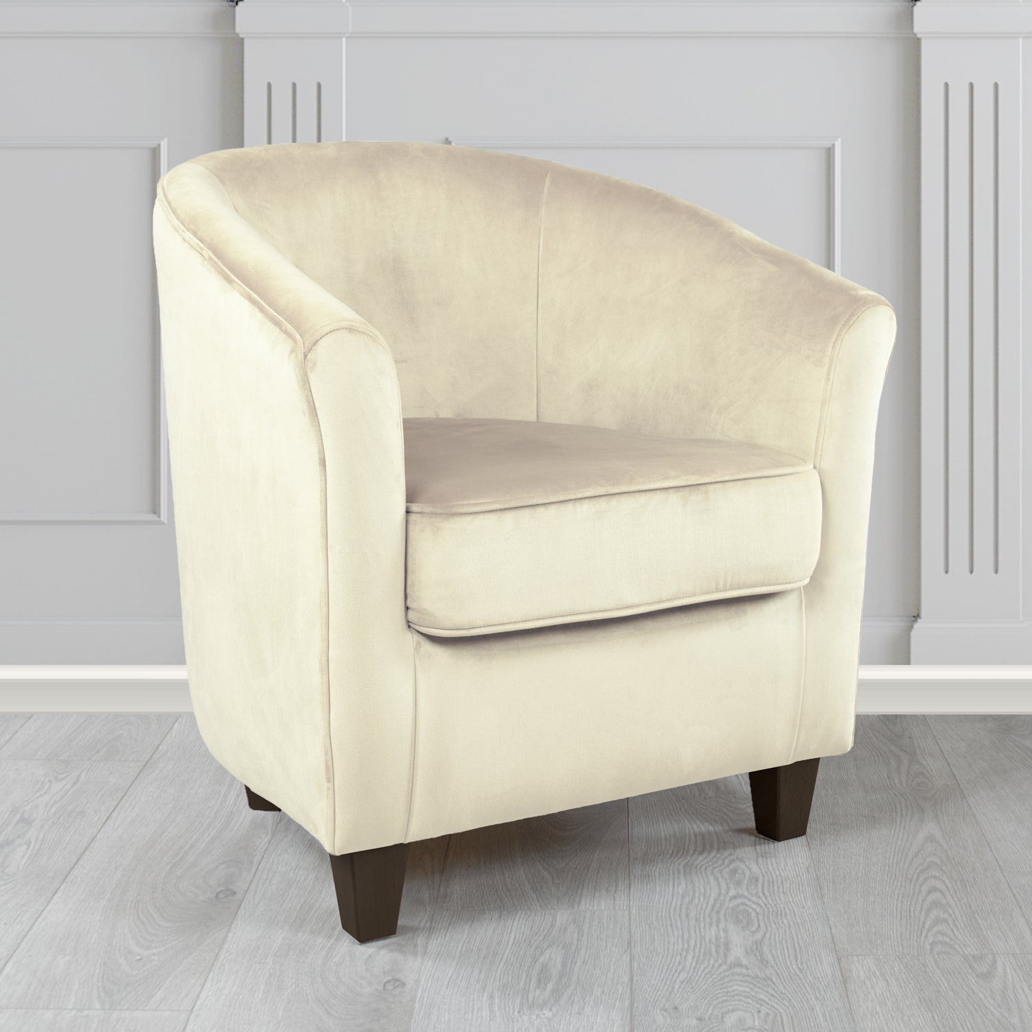 Devon Tub Chair in Passione Velvet Fabric
