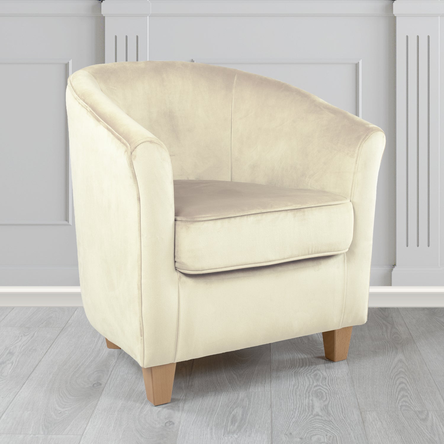Devon Tub Chair in Passione Velvet Fabric