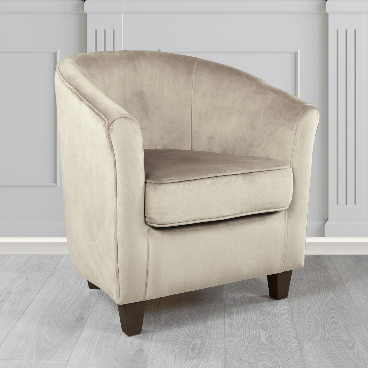 Devon Tub Chair in Passione Velvet Fabric