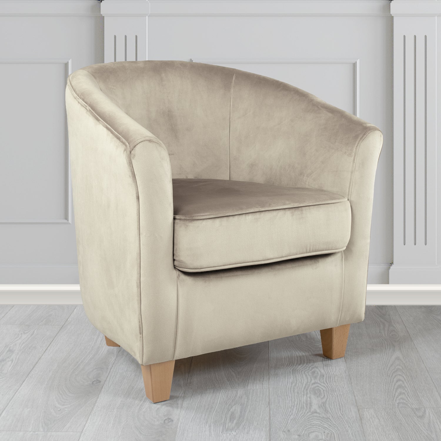 Devon Tub Chair in Passione Velvet Fabric