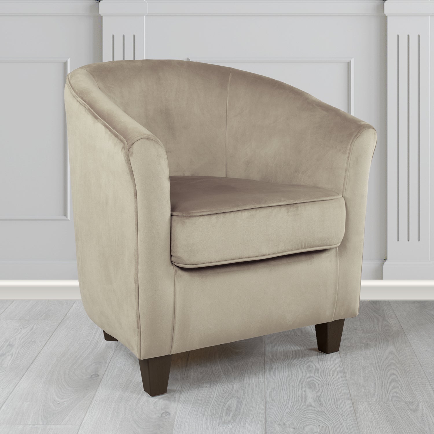 Devon Tub Chair in Passione Velvet Fabric