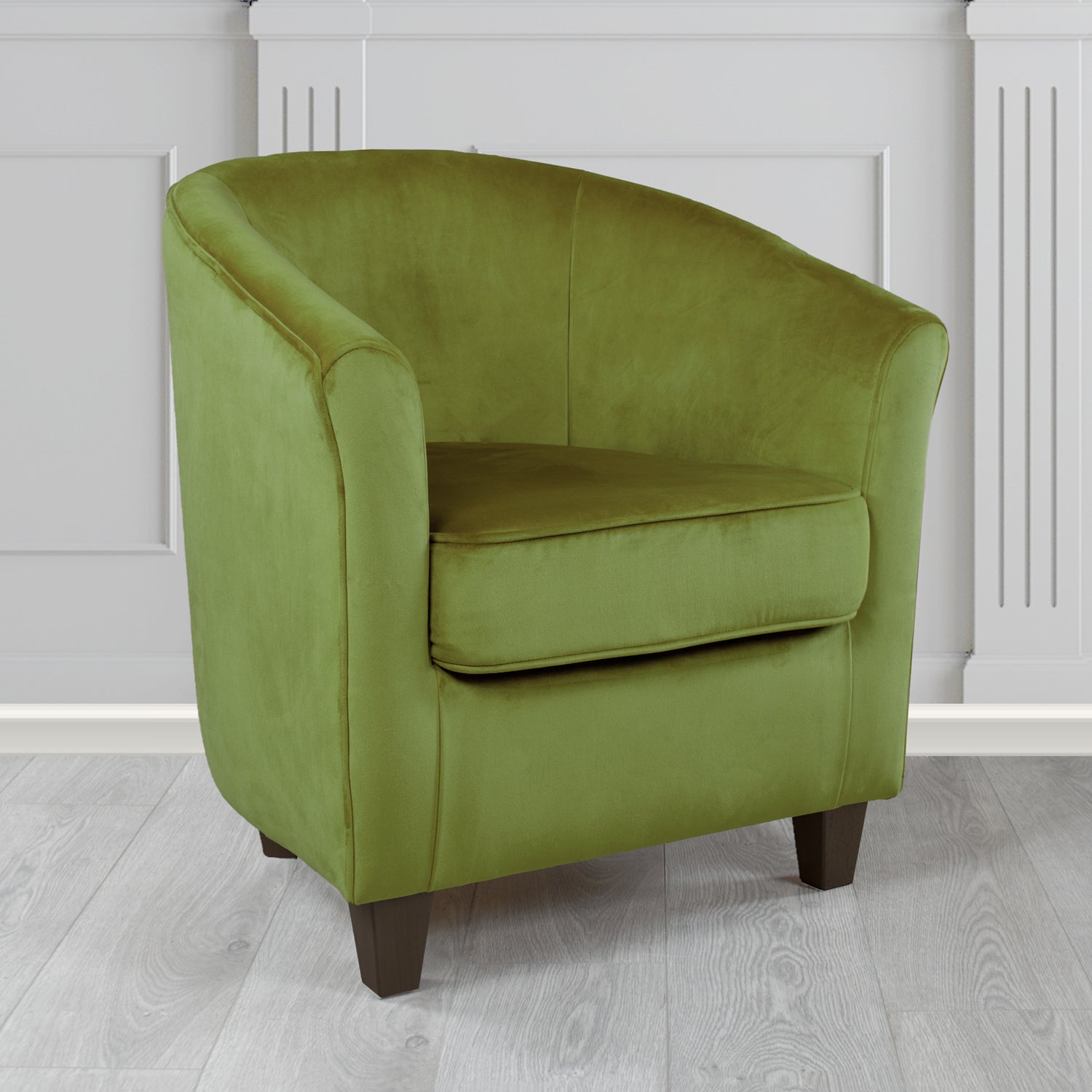 Devon Tub Chair in Passione Velvet Fabric