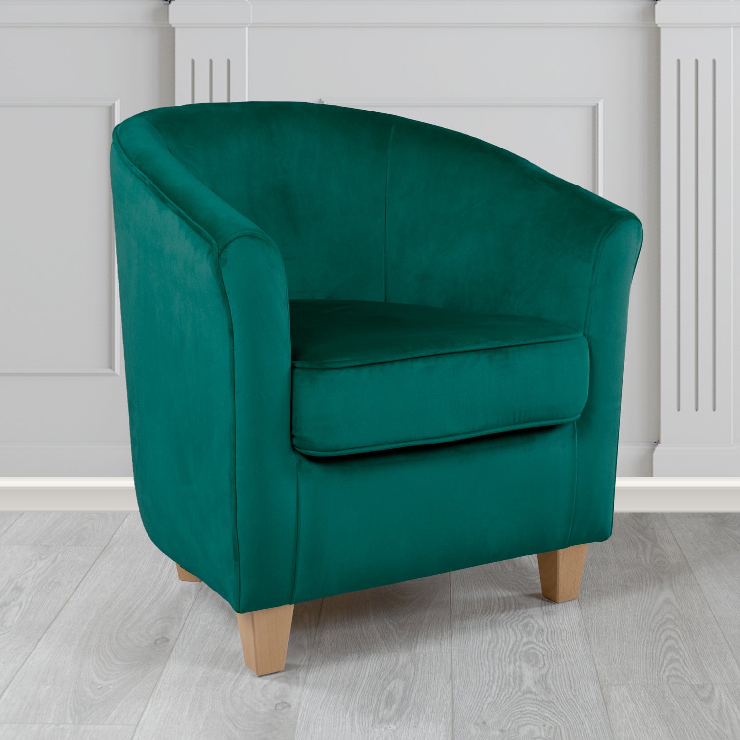 Devon Tub Chair in Passione Velvet Fabric