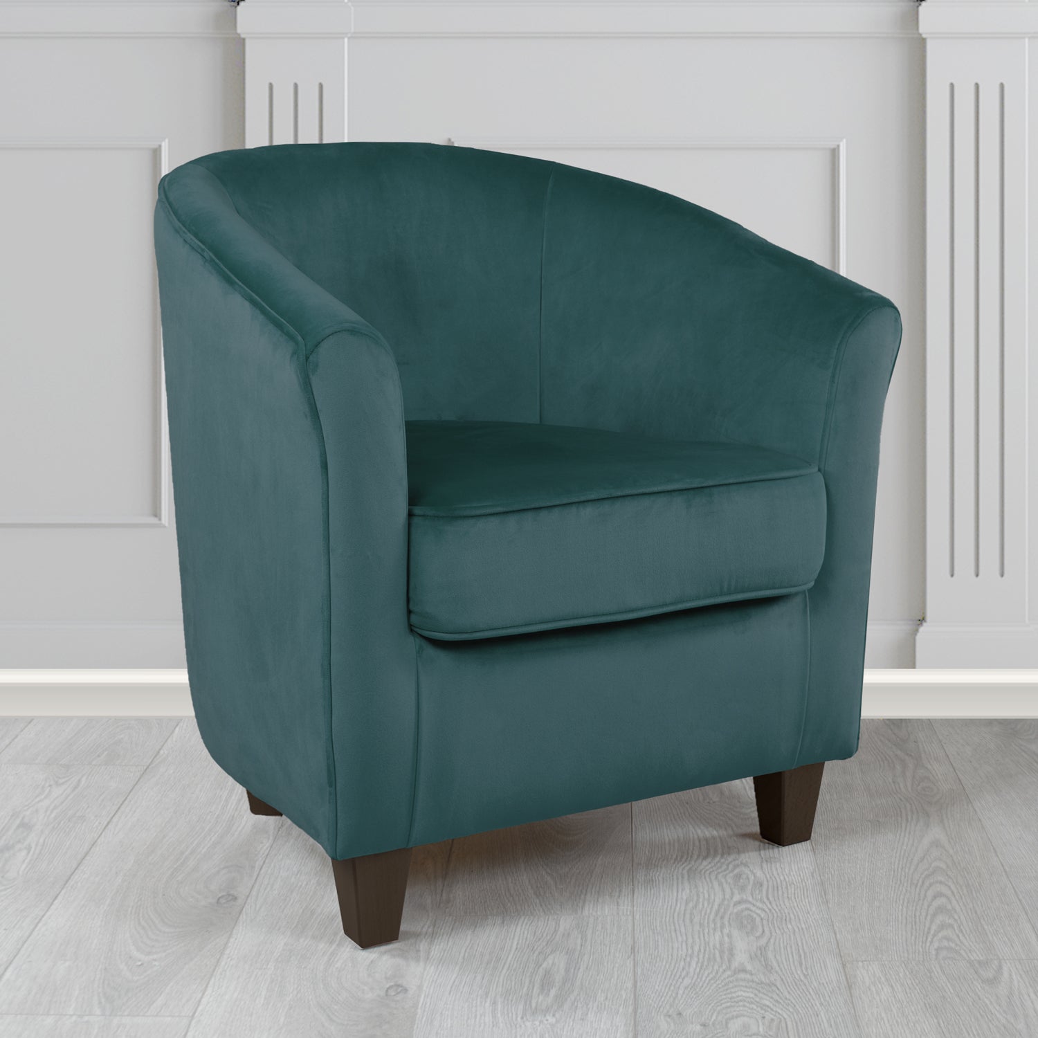 Devon Tub Chair in Passione Velvet Fabric