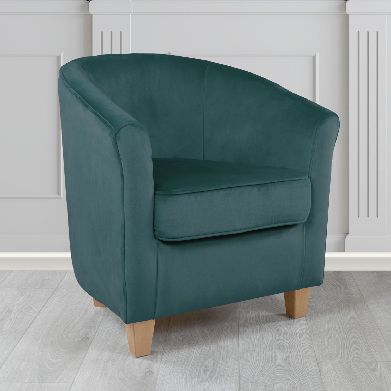 Devon Tub Chair in Passione Velvet Fabric