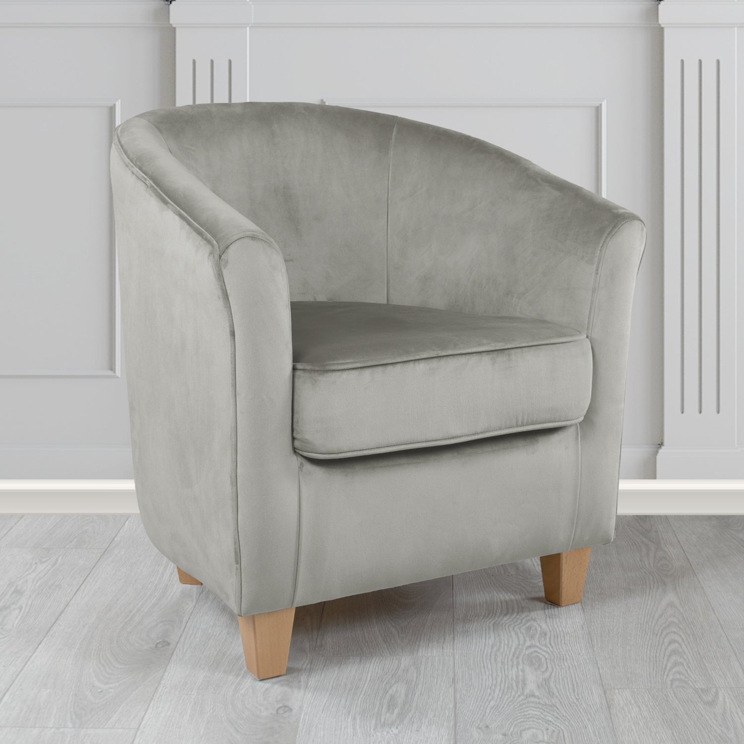 Devon Tub Chair in Passione Velvet Fabric