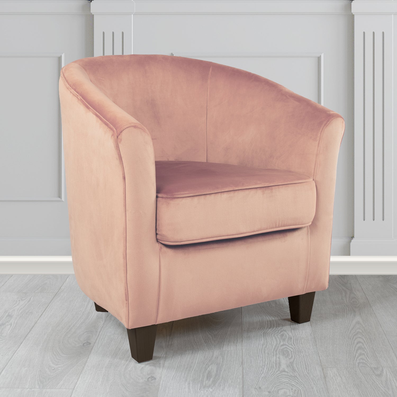 Devon Tub Chair in Passione Velvet Fabric