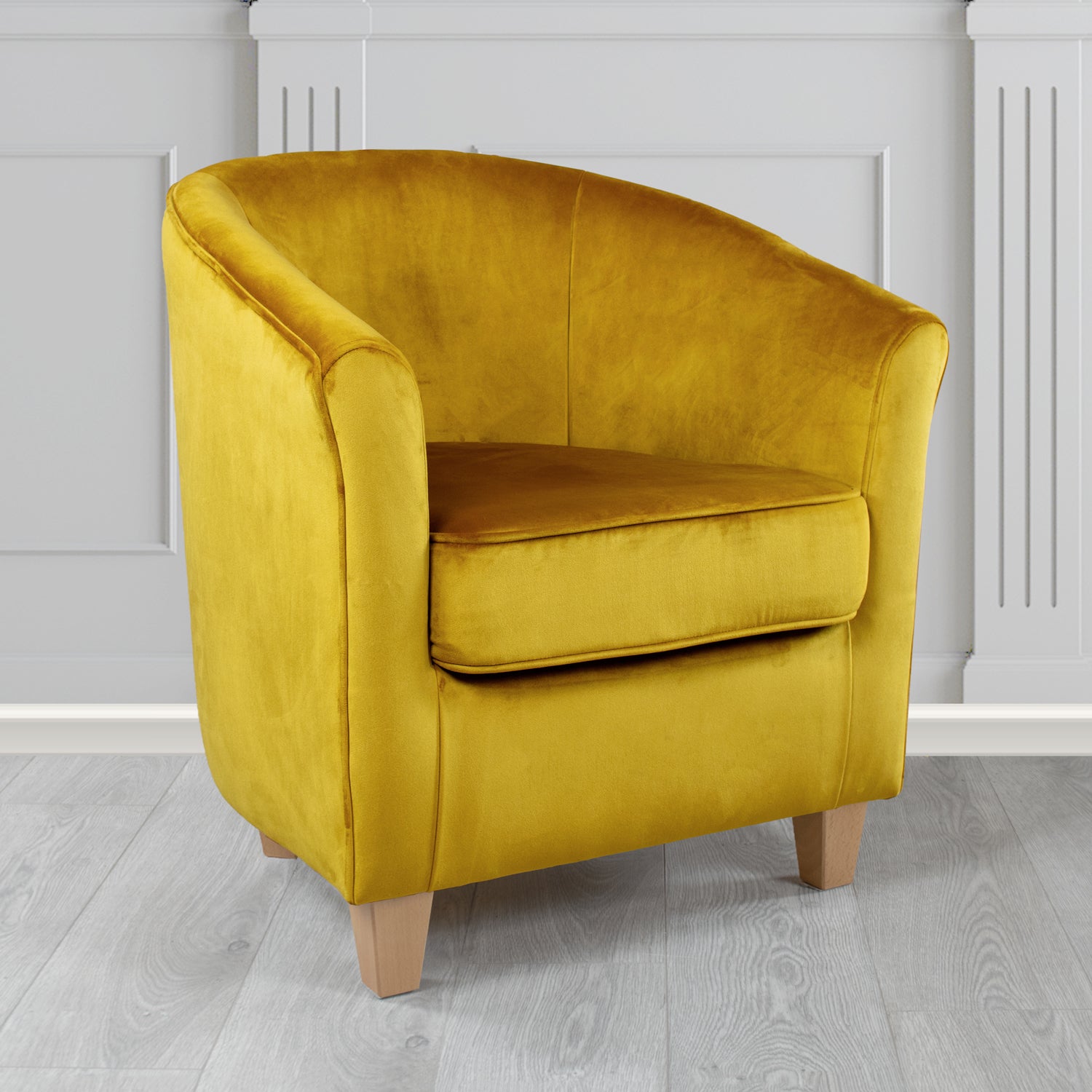 Devon Tub Chair in Passione Velvet Fabric