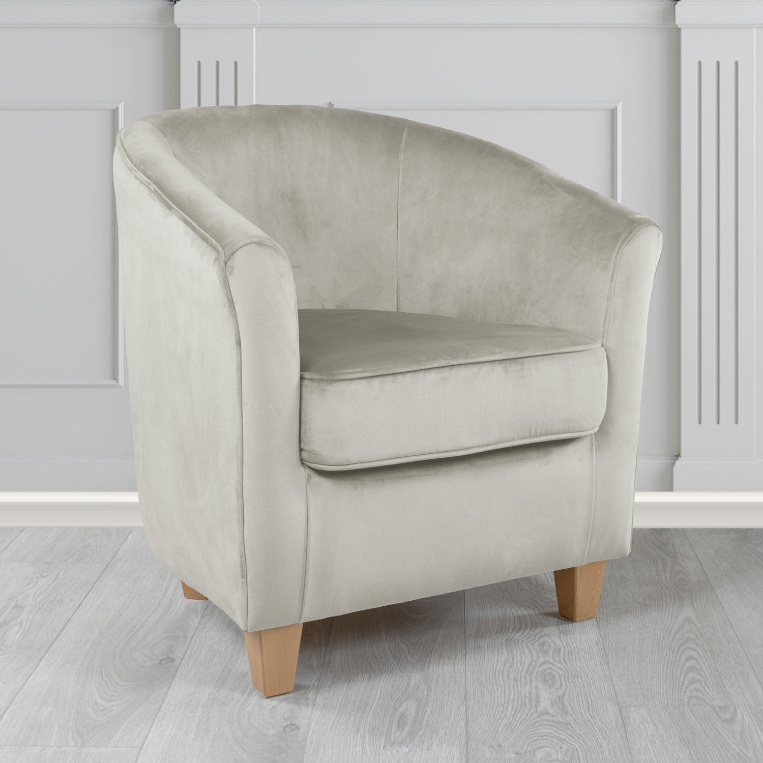 Devon Tub Chair in Passione Velvet Fabric