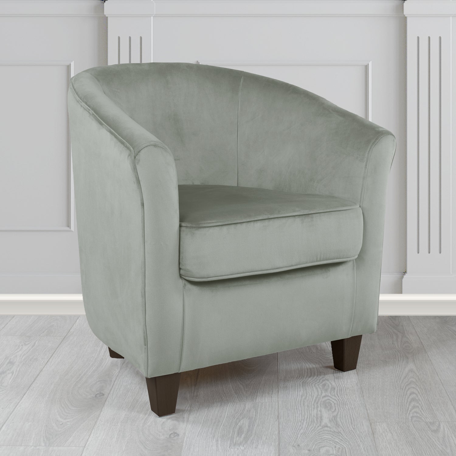 Devon Tub Chair in Passione Velvet Fabric