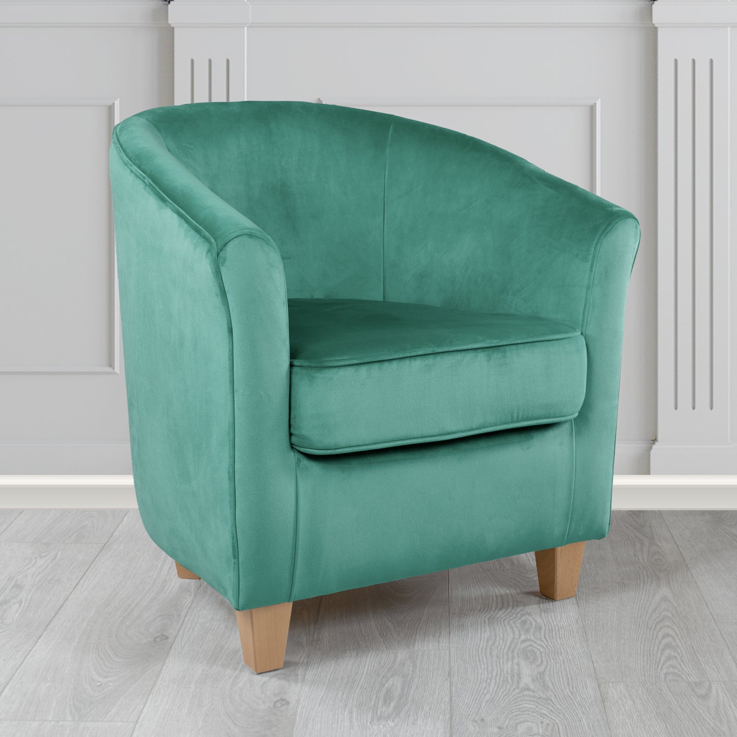 Devon Tub Chair in Passione Velvet Fabric