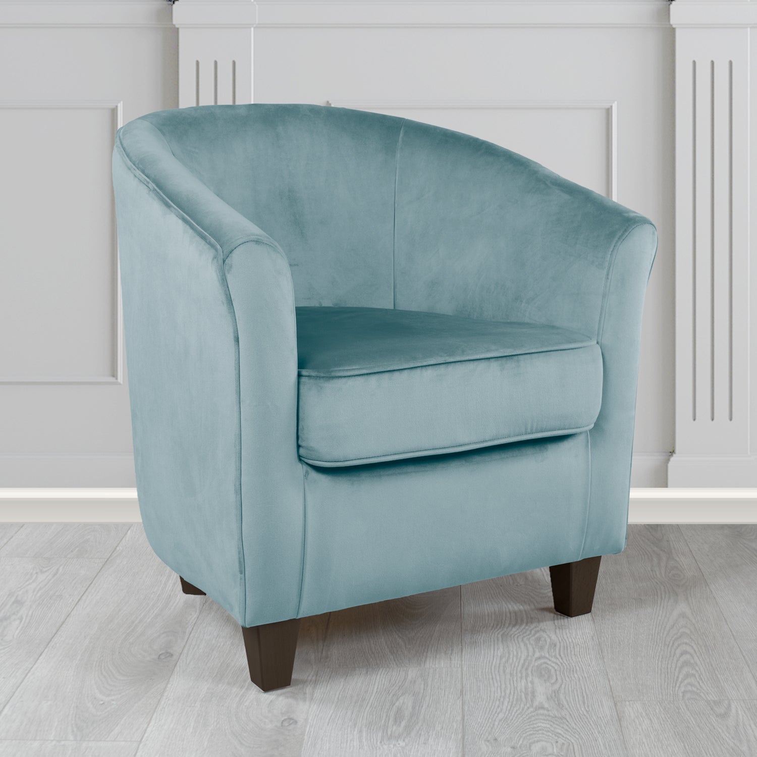 Devon Tub Chair in Passione Velvet Fabric