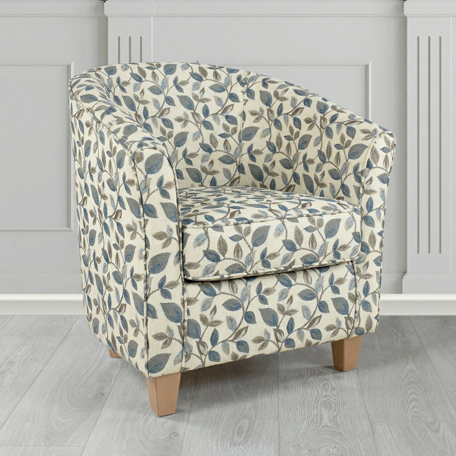 Devon Tub Chair in Porter and Stone Vercelli Floral Fabric