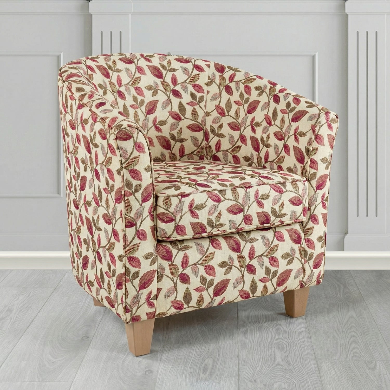 Devon Tub Chair in Porter and Stone Vercelli Floral Fabric
